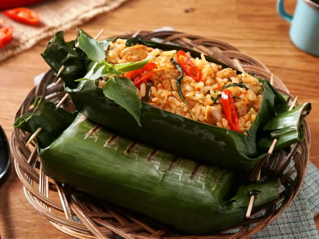 nasi bakar semur Betawi