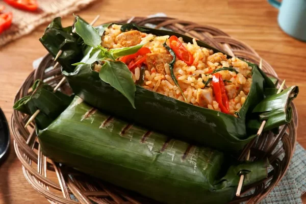 nasi bakar semur Betawi