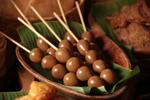 Sate Telur Puyuh Bacem