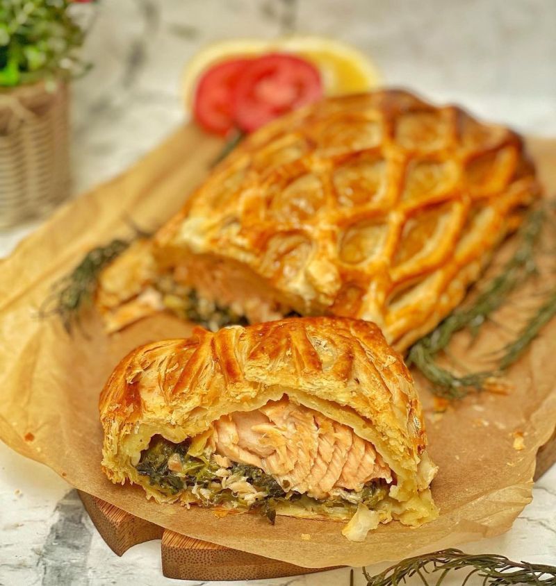 Resep Salmon en Croute ala Kafe, Lezat dan Praktis