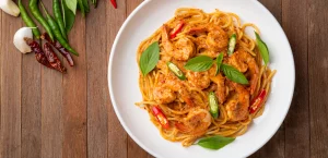 Spaghetti Tom Yum Seafood