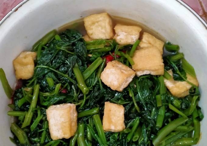 Resep Tumis Kangkung Tahu ala Restoran