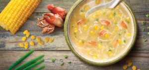 Kreasi Sup Krim Kepiting dengan Brokoli dan Jagung Manis
