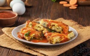 Fu Yung Hai Crispy dengan Saus Asam Manis Khas