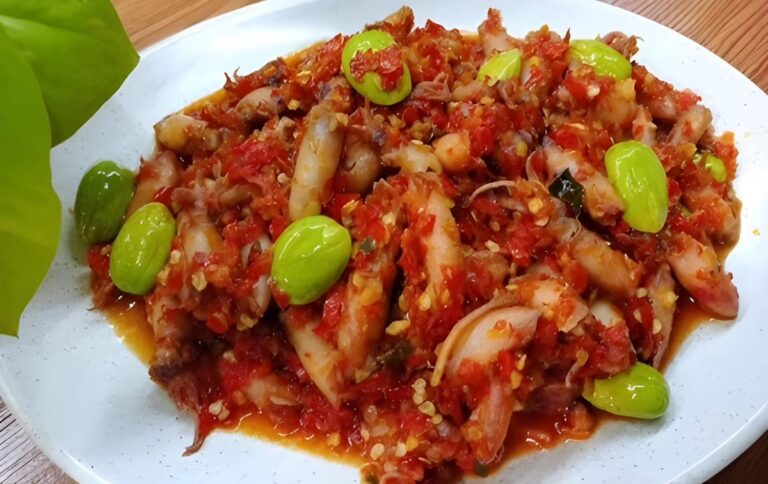 Sambal Cumi Pete Pedas Gurih Bikin Nagih